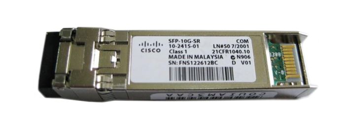 Cisco SFP-10G-SR= 10GBASE-SR Multi-mode Fibre 200m 850nm Duplex LC/PC Connector SFP+ Transceiver Module