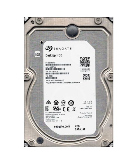 ST4000DX002 - Seagate Desktop HDD 4TB SATA 6Gb/s 5900RPM 64MB Cache 3.5-inch Internal Hard Drive